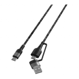 4smarts USB-A/USB-C to USB-C Cable ComboCord CA 1.5m 4smarts USB-A/USB-C to USB-C Cable ComboCord CA 1.5m