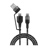 4smarts USB-A/USB-C to USB-C Cable ComboCord CA 1.5m 4smarts USB-A/USB-C to USB-C Cable ComboCord CA 1.5m